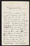 Letter from W. B. Yeats, 43 Seymour St., Marble Arch, [London], to George Yeats,