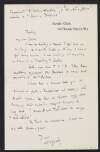Letter from W. B. Yeats, Savile Club, 69 Brook Street, [London], W. 1., to George Yeats, Riversdale, Rathfarnham, Dublin,