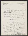 Letter from W. B. Yeats, The Chantry House, Steyning, Sussex, to George Yeats,