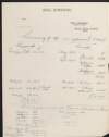 Notes by Thomas Johnson detailing payments and receipts for chemicals and arms for the Irish Free State Army from June 1922 to April 1925,