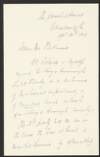 Letter from John Fitzgibbon to John Redmond regarding the [Land] Bill,