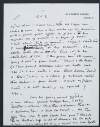 Letter from W. B. Yeats, 82 Merrion Square, Dublin, to Olivia Shakespear, 34 Abingdon Court, Kensington, London W. 8.,