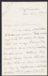 Letter from Patrick M. Furlong to John Redmond regarding the sale of his property,