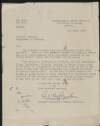 Letter from unidentified author to the Adjutant General, Department of Defence, regarding an attached letter received,