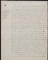 Handwritten draft review sent to Alice Stopford Greeen by Robert Dunlop,