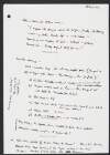 Manuscript notes relating to 'Dancing at Lughnasa' labelled "C",