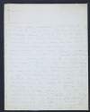 Letter from Olivia Shakespear, 34 Abingdon Court, Kensington, [London] W. 8., to W. B. Yeats,