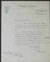 Typescript letter from Michael McDunphy, Secretary to the President of Ireland, Dublin, to Florence O'Donoghue, Loch Léin, Eglantine Park, Douglas Road, Cork, regarding a meeting of the Bureau of Military History,