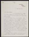 Copy letter from John Redmond, to Lord Aberdeen, stating that he felt very strongly that Aberdeen should not have taken the title "Temair", and that he had been "totally misled as to the views of Irish Nationalists on this matter",