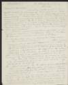 Letter from Edward Blake, Kensington Gate, London, to John Redmond, providing his detailed argument against the abstention of the Irish Parliamenary Party in Parliament,