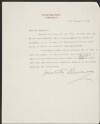 Letter from Lord Dunraven, 27 Norfolk Street [Dunraven Street], Park Lane, London, to John Redmond, accepting the names of Redmond, William O'Brien, W. H. Russell, and Timothy Harrington, as representatives of tenants at the Land Conference,