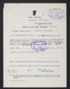 Permit granting permission for Church Gate Collections during April 1961,